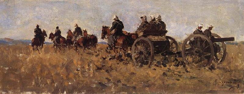 Nicolae Grigorescu The Artillerymen oil painting image